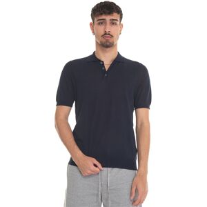 Hindustrie Polo in maglina POLO-CREPE Blu Uomo 54