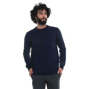 Quality First Pullover girocollo Blu Uomo 3XL