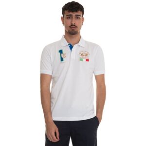 La Martina Polo in cotone piquet Yisroel Bianco Uomo L