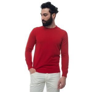 Andrea Fenzi Pullover girocollo Rosso Uomo 54