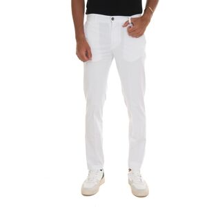 Quality First Pantalone in cotone Bianco Uomo 54