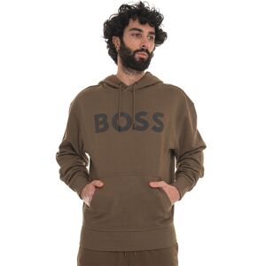 Boss Felpa con cappuccio Verde Uomo XXL