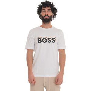 Boss T-shirt girocollo mezza manica Bianco Uomo 3XL