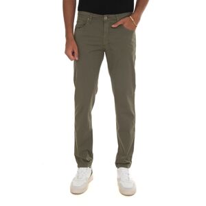 Quality First Pantalone In Cotone Verde Uomo 50