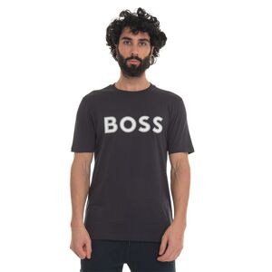 Boss T-shirt girocollo mezza manica Blu Uomo S