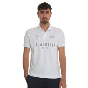 La Martina Polo in cotone piquet Yeshayahu Bianco Uomo M