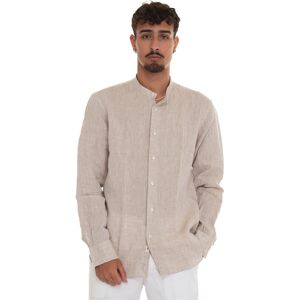 Vincenzo De Lauziers Camicia in lino Beige Uomo XXL