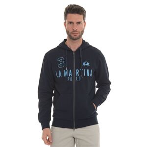 La Martina Felpa zip Blu Uomo L