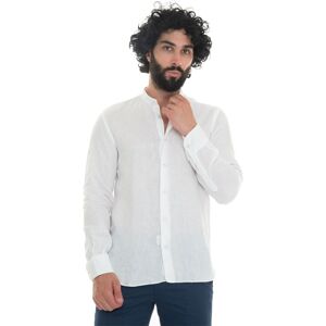 Vincenzo De Lauziers Camicia di lino guru Bianco Uomo XS