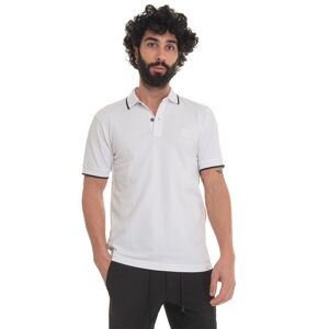 Boss Polo in cotone piquet Bianco Uomo L