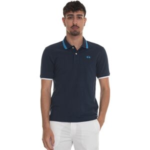 La Martina Polo in cotone piquet Russell Blu Uomo XL