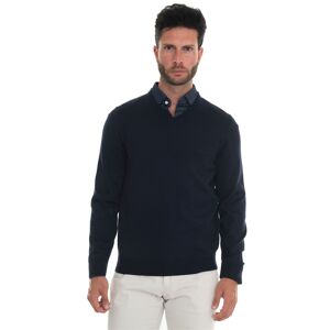 Boss Maglia collo a V Blu Uomo S