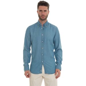 Canali Camicia da uomo in jeans Denim medio Uomo L