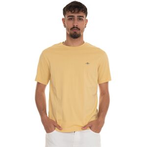 Gant T-shirt girocollo mezza manica Giallo Uomo XXL