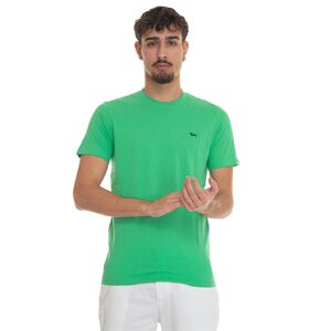 Harmont & Blaine T-shirt girocollo mezza manica INL001 Verde Uomo 4XL