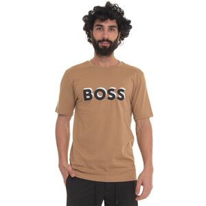 Boss T-shirt girocollo mezza manica Beige Uomo M