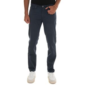 Quality First Pantalone in cotone Blu navy Uomo 54