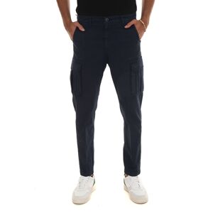 Quality First Pantalone cargo Blu Uomo 48