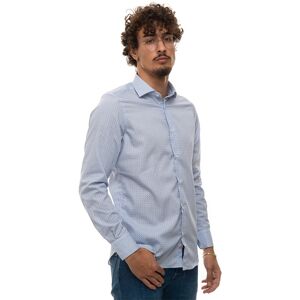 Vincenzo De Lauziers Camicia casual Azzurro Uomo 38