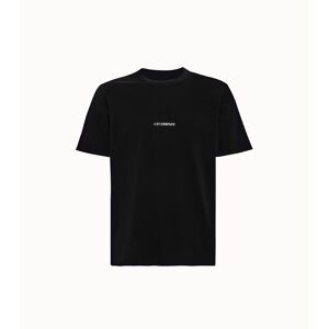 c.p company t-shirt jersey garment dyed logo