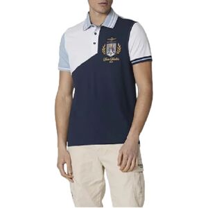 Aeronautica Militare Polo Uomo Art 241po1764p199 MILK WHITE/BLUE NAVY/GLACIER BLUE