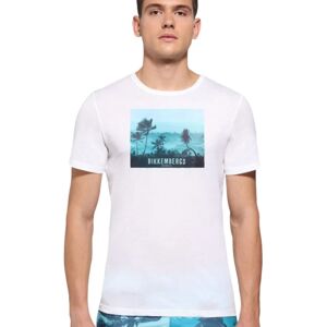 Bikkembergs T-Shirt Uomo Art. Bikke Bkk2mts06 P-E 23 Colore E Misura A Scelta NAVY