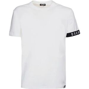 Dsquared2 T-Shirt Uomo Art D9m3s5400 WHITE/BLACK