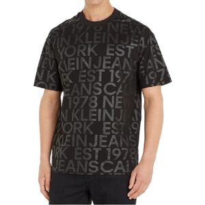 Calvin T-Shirt Uomo Art J30j324643 TRIPLE BLACK