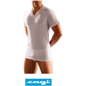 CAGI 6 T-Shirt Uomo In Cotone Art. 1305 Col. Foto Mis. A Scelta BIANCO 3