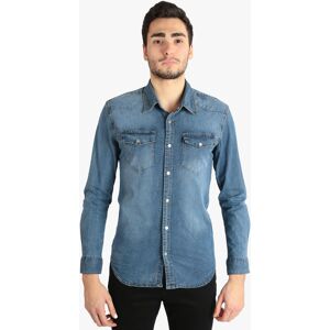 Solada Camicia in jeans uomo Camicie uomo Jeans taglia XXL