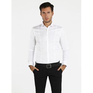 Akusawa Camicia uomo slim fit tinta unita Camicie Classiche uomo Bianco taglia S