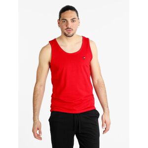 Coveri Canotta girocollo da uomo in cotone T-Shirt Manica Corta uomo Rosso taglia 3XL