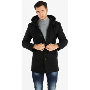 Ange Wear Cappotto uomo in panno con cappuccio Cappotto Classico uomo Nero taglia S