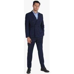 New Marshll Completo elegante a doppiopetto da uomo Abiti uomo Blu taglia 44