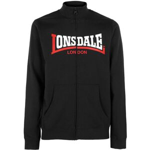 Lonsdale Felpa da uomo con zip Felpe uomo Nero taglia XXL