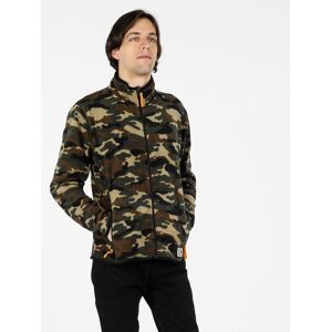 The People Rep Felpa militare da uomo in pile con zip Felpe Pesanti uomo Verde taglia M