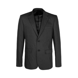 New Marshll Giacca elegante da uomo gessata Blazer uomo Nero taglia 52