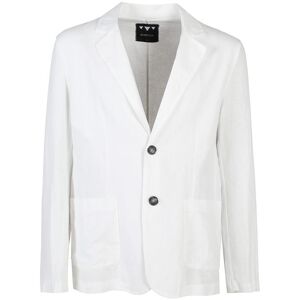 Renever Giacca in lino da uomo con bottoni Blazer uomo Bianco taglia 3XL