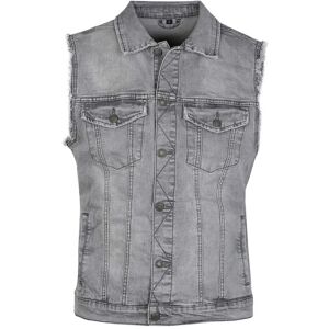 True Rise Gilet in jeans da uomo Smanicato uomo Grigio taglia L