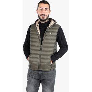 U.S. Grand Polo Gilet uomo imbottito con cappuccio Smanicato uomo Verde taglia XL