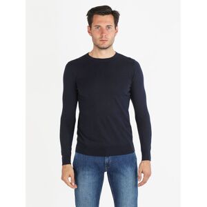 Johnny Looper Maglia girocollo da uomo in cotone Pullover uomo Blu taglia XXL