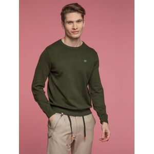 Navy Sail Maglione girocollo da uomo misto lana Maglioni uomo Verde taglia 3XL