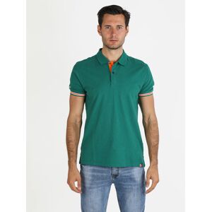 Baci & Abbracci Polo da uomo a maniche corte in cotone Polo Manica Corta uomo Verde taglia XXL