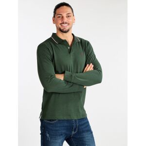 Coveri Polo manica lunga uomo taglie forti Polo Manica Lunga uomo Verde taglia 6XL