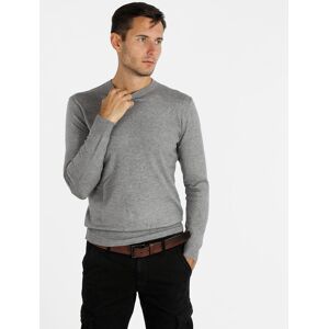 Ange Wear Pullover uomo girocollo in maglia Pullover uomo Grigio taglia M