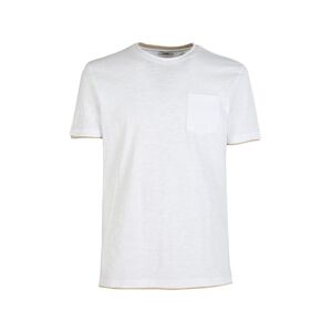 Baker's T-shirt girocollo da uomo in cotone con taschino T-Shirt Manica Corta uomo Bianco taglia XXL
