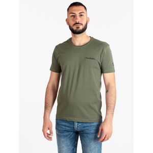 Renato Balestra T-shirt girocollo da uomo in cotone T-Shirt Manica Corta uomo Verde taglia M