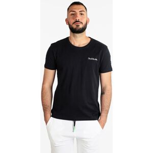 Renato Balestra T-shirt girocollo da uomo in cotone T-Shirt Manica Corta uomo Blu taglia L