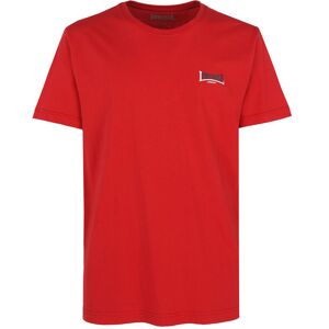 Lonsdale T-shirt girocollo da uomo in cotone T-Shirt Manica Corta uomo Rosso taglia L