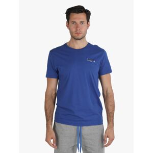 Lonsdale T-shirt girocollo da uomo in cotone T-Shirt Manica Corta uomo Blu taglia XL